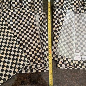 Mackenzie Childs CourtlyCheck Valance, Tap Top Café, New no Tags,1 available